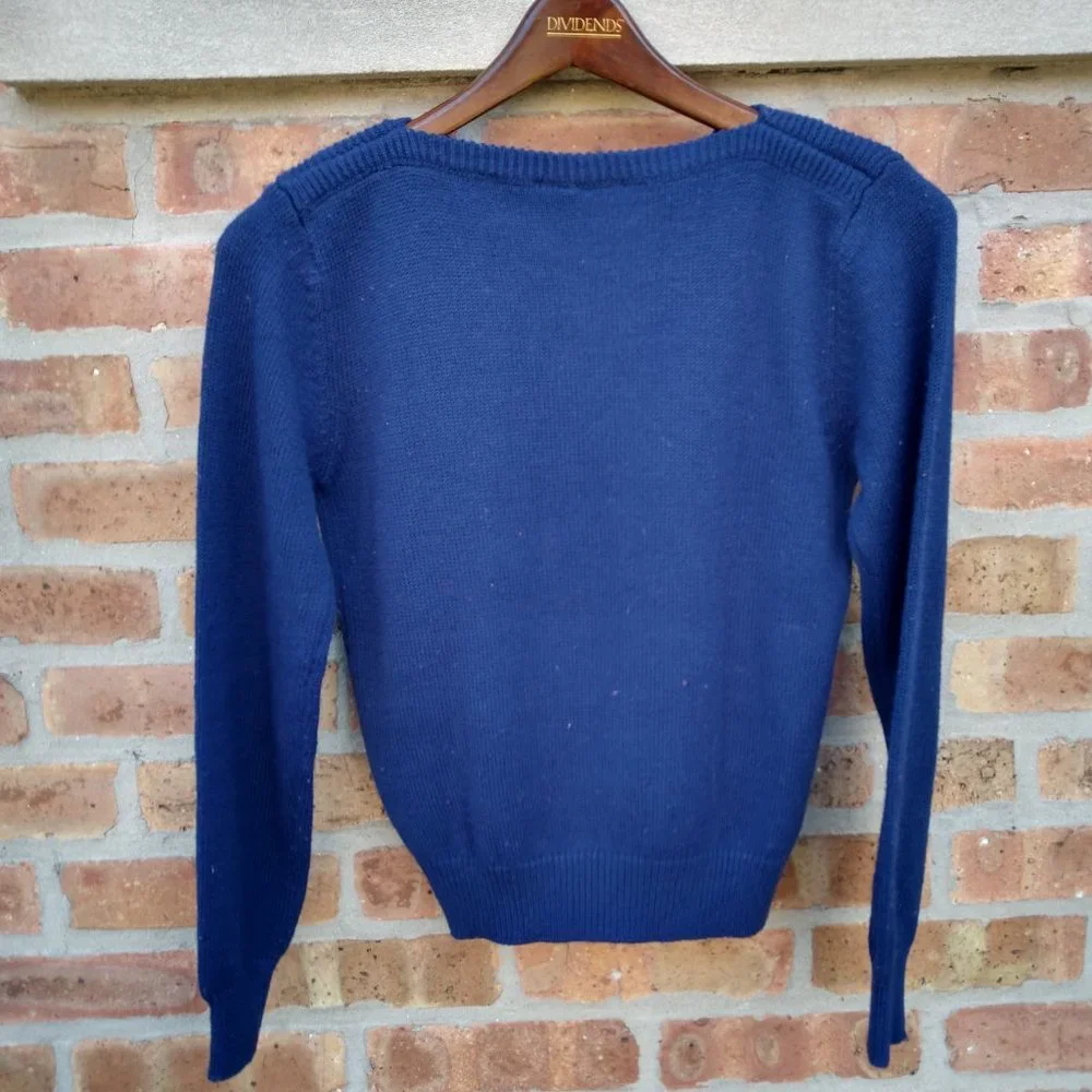 Vintage Womens Sweater Suburban Petites Petite Small Floral 1990's Acrylic VGUC - Picture 5 of 7